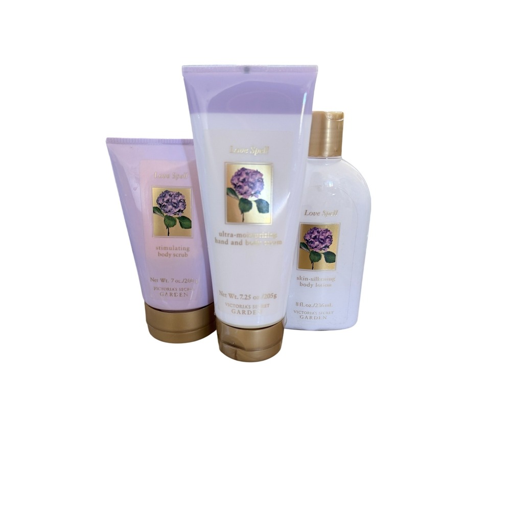 Vintage Victorias Secret Garden Love Spell 3 Piece Set- NEW